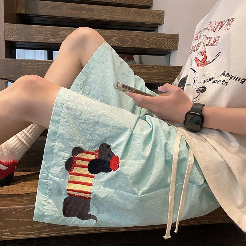 特大码300斤腊肠狗运动短裤男女夏季薄款宽松直筒速干沙滩五分裤,淘宝优惠券,粉丝福利购,淘宝优惠卷