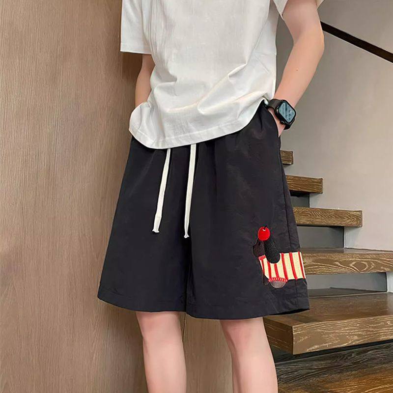 特大码300斤腊肠狗运动短裤男女夏季薄款宽松直筒速干沙滩五分裤,淘宝优惠券,粉丝福利购,淘宝优惠卷