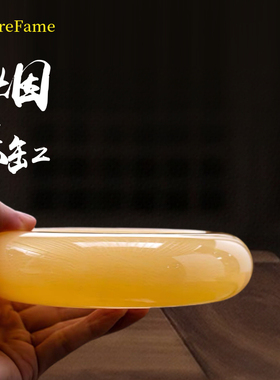 MereFame天然玉石高端大气烟灰缸家用客厅中式高级轻奢办公室摆件