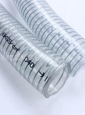 耐高压耐酸碱耐腐蚀PVC高透明钢丝增强软管10/16防腐蚀