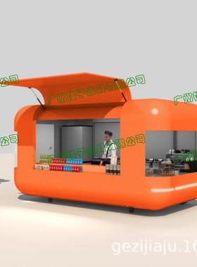 双层巴士餐车网红奶茶车夜市烧烤车移动便利店复古老爷车售卖车