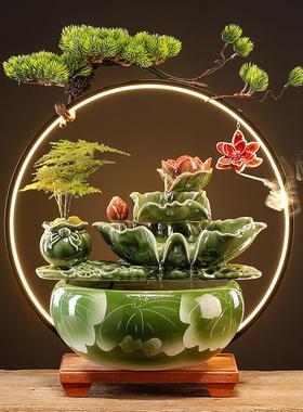 创意仿玉白菜招财摆件办公室客厅酒柜流水百财如意装饰品开业礼物