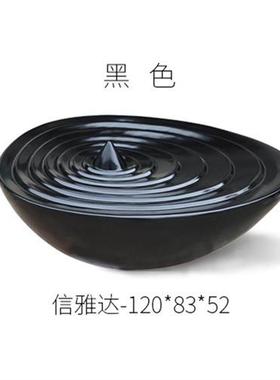 创意玻璃钢水滴摆件酒店大堂山泉水景雕塑售楼部玄关流水喷泉生财