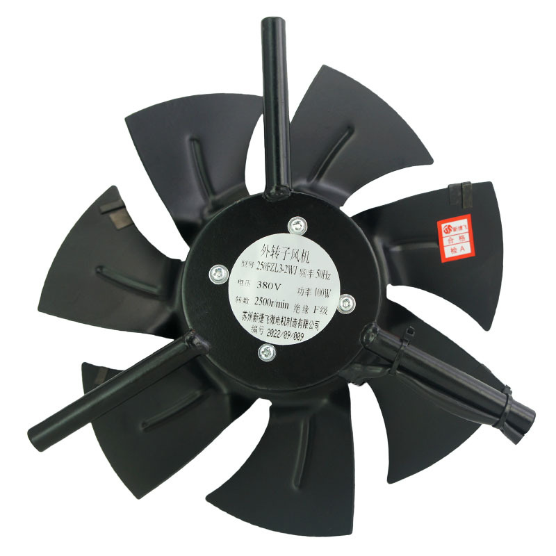 苏州新捷飞XJF微电机 250FZL3-2WJ 外转子风机 变频电机 散热通风 - 图2