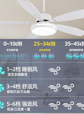 钻石牌北欧家用客厅餐厅吊扇风扇灯现代简约网红客厅遥控静音風扇
