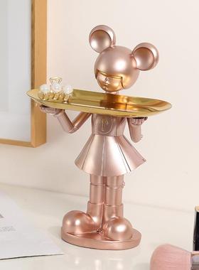 星际女孩入户玄关放车钥匙耳钉口红手链收纳器皿鞋柜桌面摆件摆设