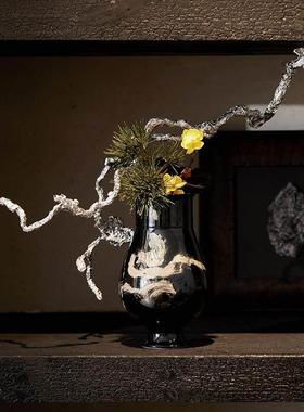 新中式风样板房售楼处茶室书架博古架禅宗摆件组合陈列室软摆