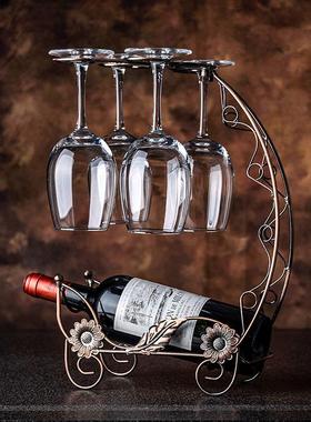 创意家居红酒架摆件客厅电视柜简约装饰品高档轻奢现代红酒柜摆件