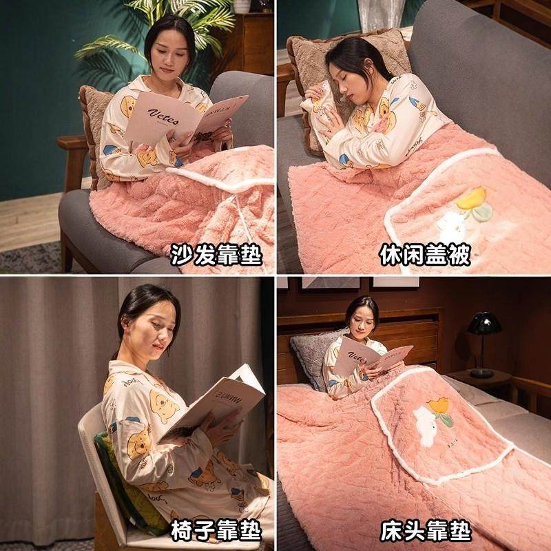 冬季加厚抱枕被子两用沙发靠枕毯子二合一办公室午睡小枕头汽车载,淘宝优惠券,粉丝福利购,淘宝优惠卷