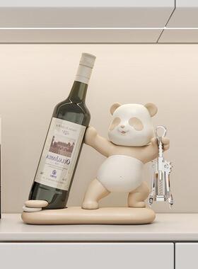 熊猫红酒架轻奢高档客厅酒饰FKD6530柜餐柜装摆品高级感现代2024