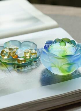 琉璃水具佛用品佛前莲花供水佛杯堂KPL家用观世音菩萨敬神净圣水