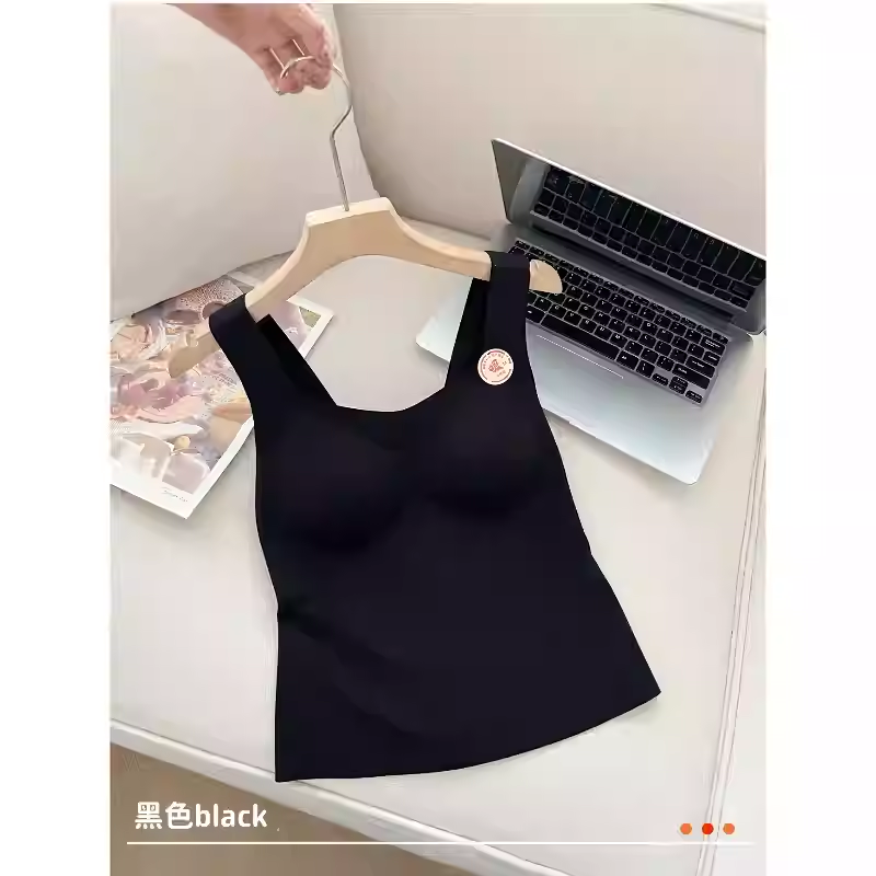 【花花推荐】黛凡妮磨绒固定杯保暖背心美背ZBX15209,淘宝优惠券,粉丝福利购,淘宝优惠卷