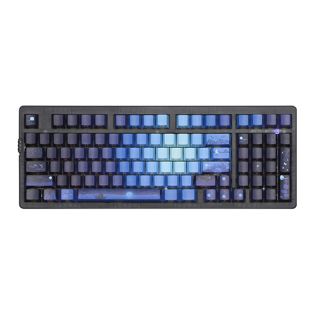 Zohe ZH980 three-mode mechanical keyboard sea moon side engraved