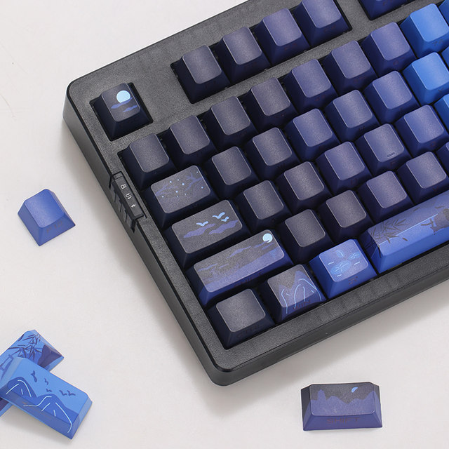 Zohe ZH980 three-mode mechanical keyboard sea moon side engraved