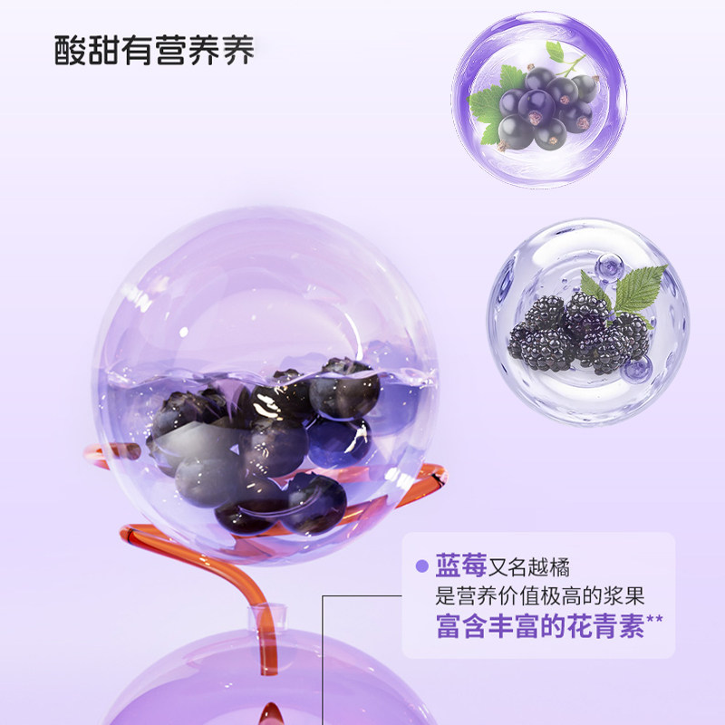 OMEK 蓝莓叶黄素小紫瓶DHABLUEBERRYLUTEINESTERFUDGE礼盒装-A1
