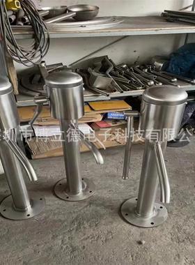 小型喷泉不锈钢戏水小品阿基米德取水器儿童压水泵踩水车户外