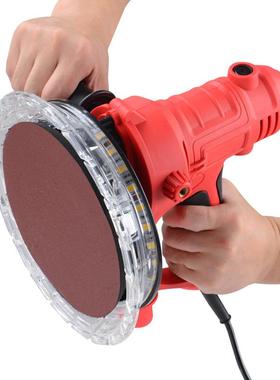 灯带无尘长杆墙面打磨机腻子磨墙砂纸机带灯打磨机手持式砂墙机