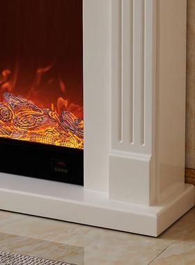 1.2米简约法式壁炉装饰柜家用卧室客厅仿真火焰取暖电子壁炉实木