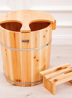 足浴桶泡脚桶木桶木盆高深桶泡脚专用桶泡脚桶家用洗脚盆木桶包邮
