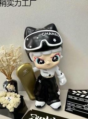 高级摆件艺术摆件高级小众客厅卡通玄关入门电视柜旁乔迁生日礼物