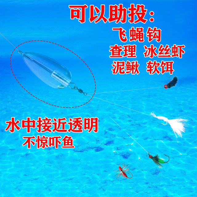 Add lead to long throwing agent set to slow down microscopic sinking