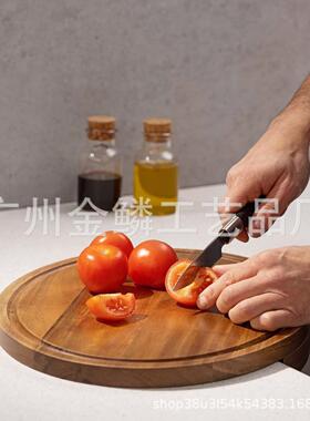 新款CornerCuttingBoard创意木质厨房台面角切菜板工具