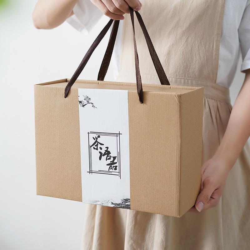 New hand-painted simple autumn language pastoral style teapot tea cup high temperature ceramic tea set tea cup men's tea making special