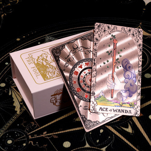 正版金箔塔罗牌史密斯经典普及Tarot典藏牌防水初学者塔牌桌游 - 图2