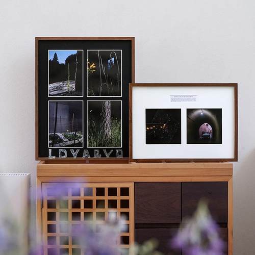 黑胡桃M裱画框空框装裱4K装饰相框定制十字绣裱框8K实木挂墙木质 - 图2