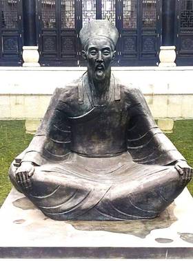 校园铸铜雕塑定制王阳明教育家名人物雕像户外展馆景区纪念品摆件