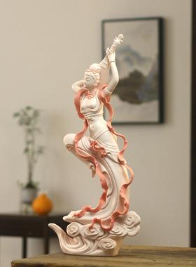 创意敦煌飞天夫人陶瓷工艺家居装饰艺术礼品装饰古典人物雕塑