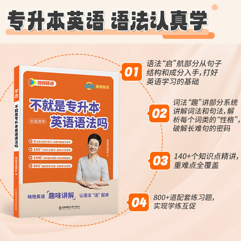【学丞】刘晓艳专升本英语你还在背单词吗不就是语法吗大雁晓燕考试词汇成人高考历年真题复习资料2026自考英语教材赠网课河南湖北