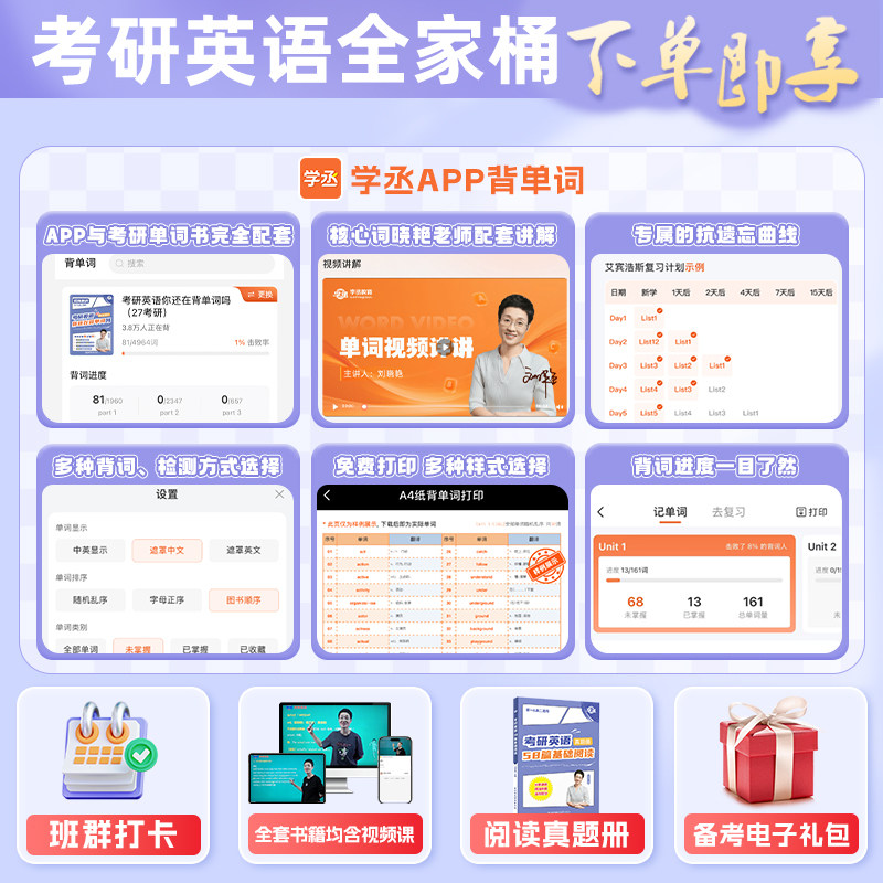 刘晓艳考研英语2027考研英语一二晓燕考研英语真题你还在背单词吗学丞26语法长难句58篇基础阅读资料打卡本全程班词汇网课作文写作