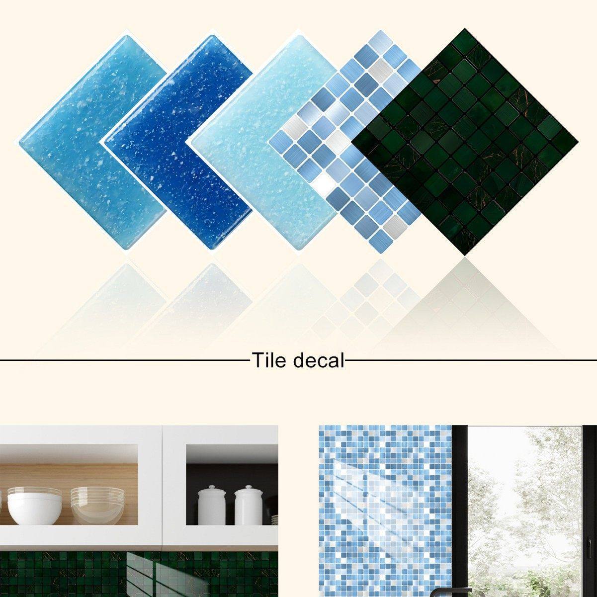 水晶膜墙面装饰瓷砖贴壁贴墙贴厨房自粘防水防油马赛克墙壁纸跨境,淘宝优惠券,粉丝福利购,淘宝优惠卷