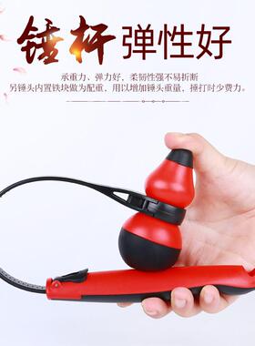 按摩锤子敲打经络锤敲背工具硅胶可伸缩葫芦福禄锤棒颈肩全身家用