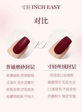 寸轻金丝绒哑光磨砂封层2026新款免洗水彩可用持久甲油胶美甲专用