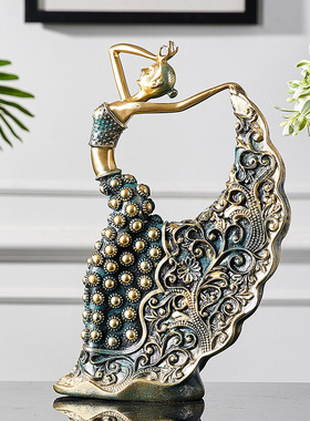 速发轻奢风高档客厅电视柜酒柜跳舞孩桌面装级工件品摆艺高饰感