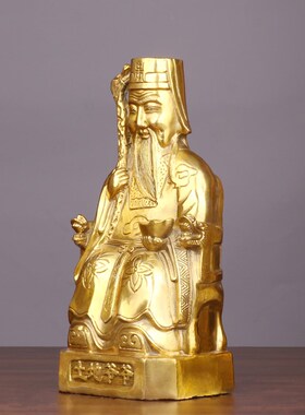 速发纯铜土地公像神像供奉家用铜地正神德主公公土地爷土地婆福像