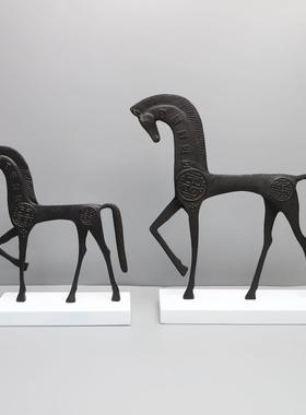 北欧创意铸铁章鱼样板房售楼部客厅书房餐厅电视柜桌面玄关摆件