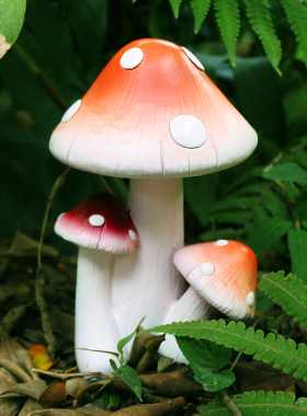 仿真小蘑菇摆件模型户外庭院花园草坪微景观花盆景装饰品造景布置