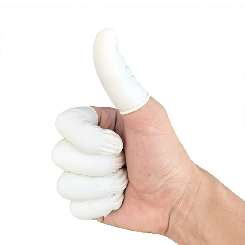 一次性防滑手指套劳保工业乳胶橡胶防护点钞耐磨加厚保护手指头-图3