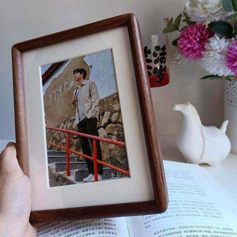 实木榫卯相框摆台6寸7寸全福侣装HU8-1220饰情画家框墙照装裱洗片,淘宝优惠券,粉丝福利购,淘宝优惠卷