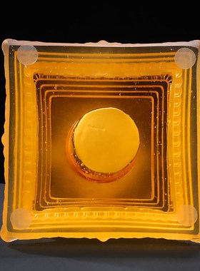 古法琉璃菩提塔摆件藏传密宗供奉佛塔禅意客厅桌面琉璃舍利塔佛具