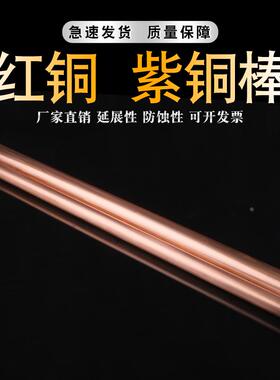 T2 紫铜棒 红铜棒 纯铜 铜条 3-200mm 实心铜棒3mm-200mm长度零切