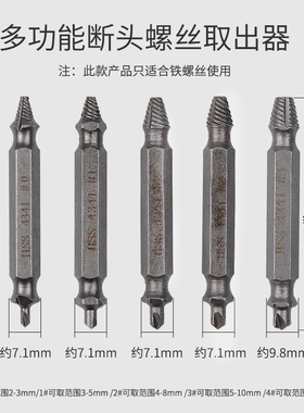 断丝取断头螺丝取出器滑丝拆卸工具拆除工具螺丝起子