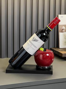 平安喜乐轻奢高档红酒架酒柜装饰品摆件现代客厅电视柜家居工艺礼