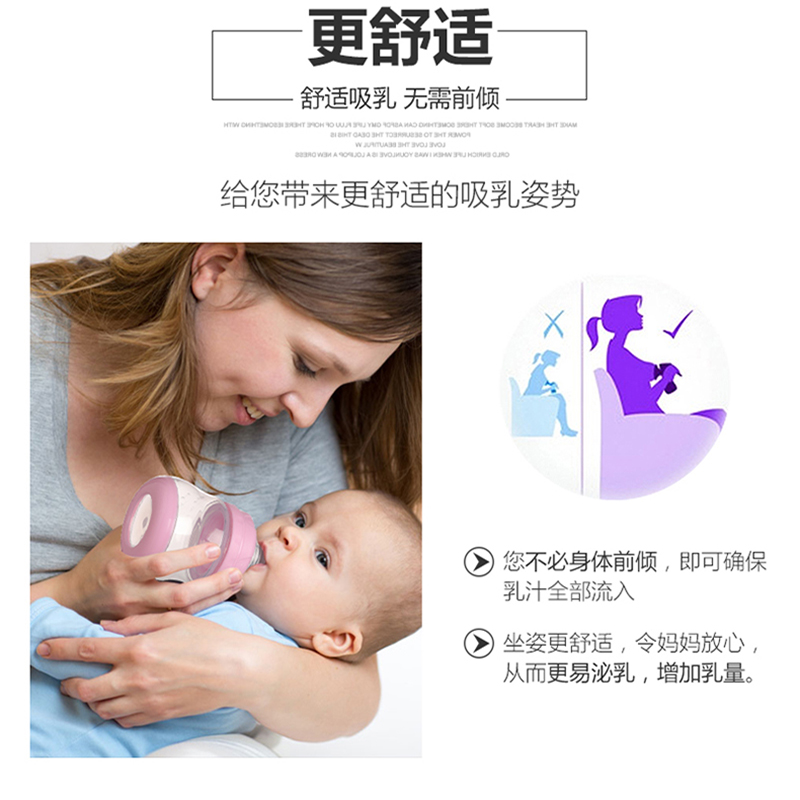 MiMuKa妙妙佳FB620手动吸奶器母乳集奶器180ml宽口径挤奶器PP单边