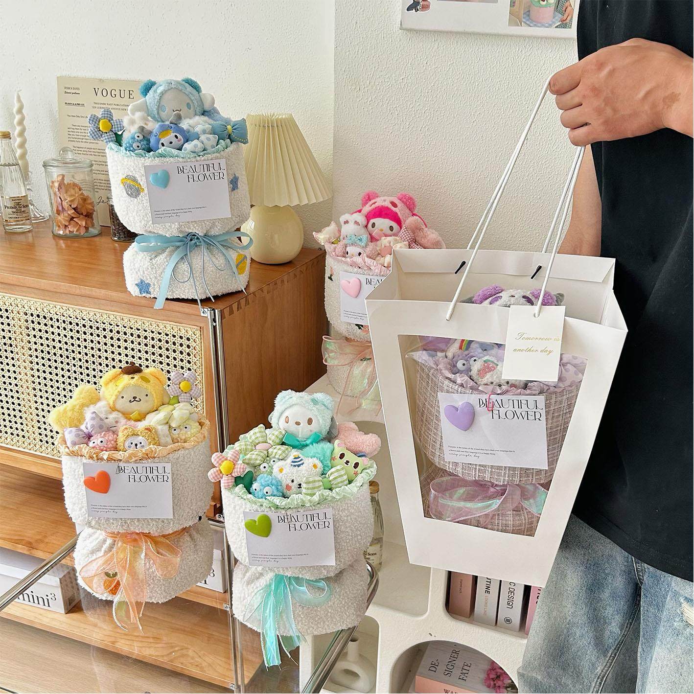 儿童节创意手工公仔玩偶花束沙龙活动diy材料包情人节生日礼物,淘宝优惠券,粉丝福利购,淘宝优惠卷