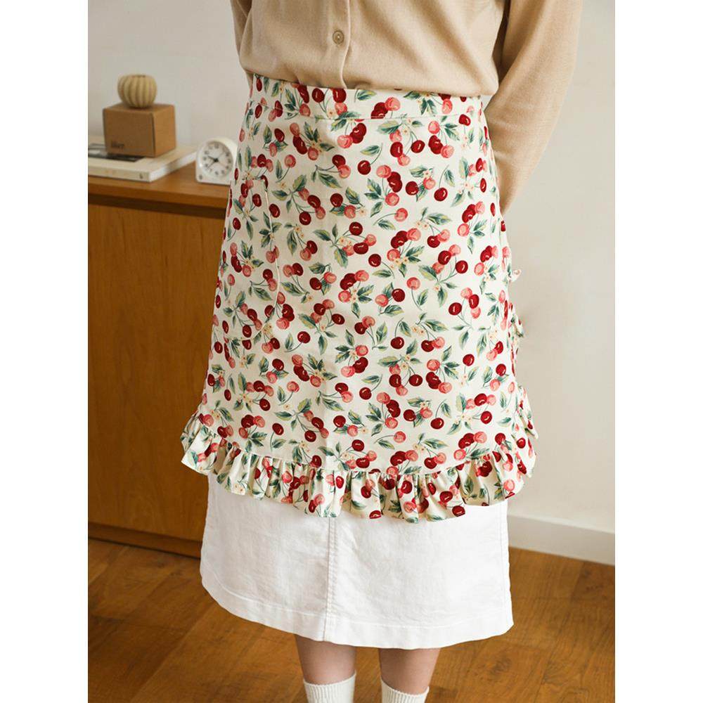 牛津棉面料手工DIY裙子围裙服装包包水彩风樱桃棉麻数码印花,淘宝优惠券,粉丝福利购,淘宝优惠卷