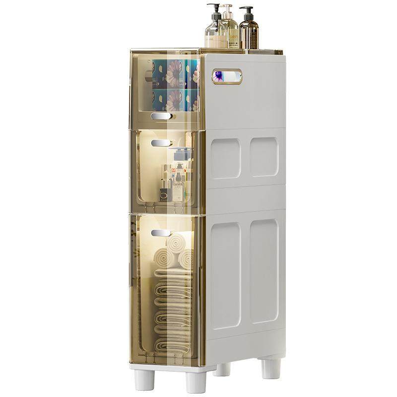 家用夹缝收纳柜浴室大容量收纳柜厨房防尘侧边柜卧室储物柜,淘宝优惠券,粉丝福利购,淘宝优惠卷